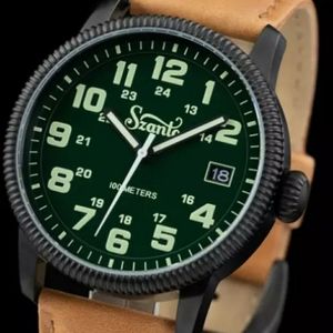 SZANTO MILTARY 42mm Field Quartz Crystal Materia